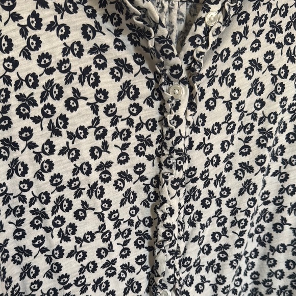 Boden Monochrome Floral Top - Picture 3 of 4